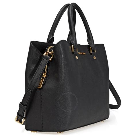 michael michael kors savannah large saffiano leather satchel|Michael Kors saffiano bag black.